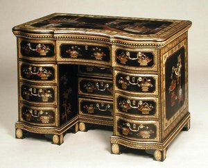 中国の輸出化粧台c.1780（ブラックラッカー）（220145も参照）